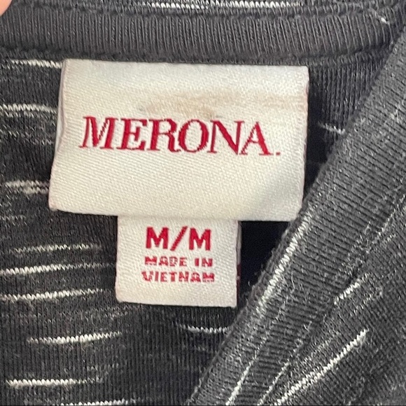 114. Merona crewneck casual tunic marbled gray sz M - Picture 4 of 9